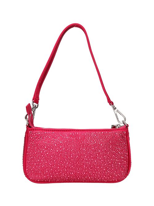 Bag in fabric and rhinestones LA CARRIE | NIGHT MINI SHOULDERFUCSIA